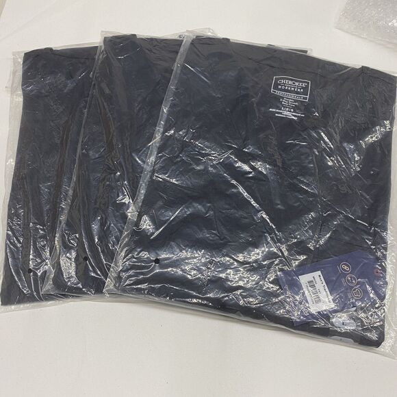 NEW Cherokee Scrubs Mens V Neck Top Size large YOU GET 3 Packs ! NWT WW365 - Picture 2 of 7